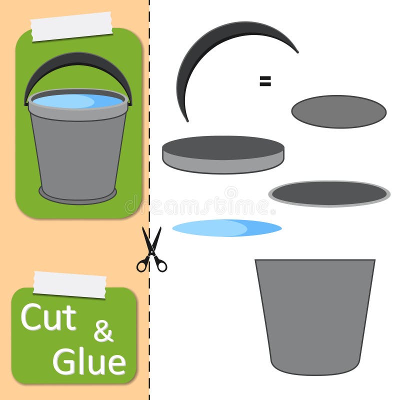 Paper House Cut Glue Stock Illustrations – 199 Paper House Cut Glue