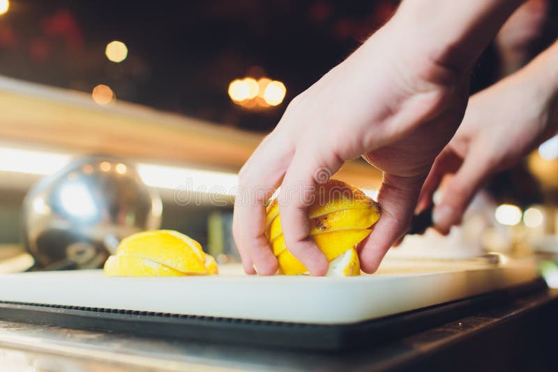 Cut lemon peels into strips. Candied Lemon Zest Cooking. Series.