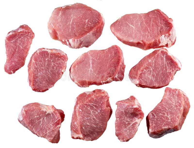 Cut Piece of Fresh Meat for Cooking. Stock Photo Image of muscle