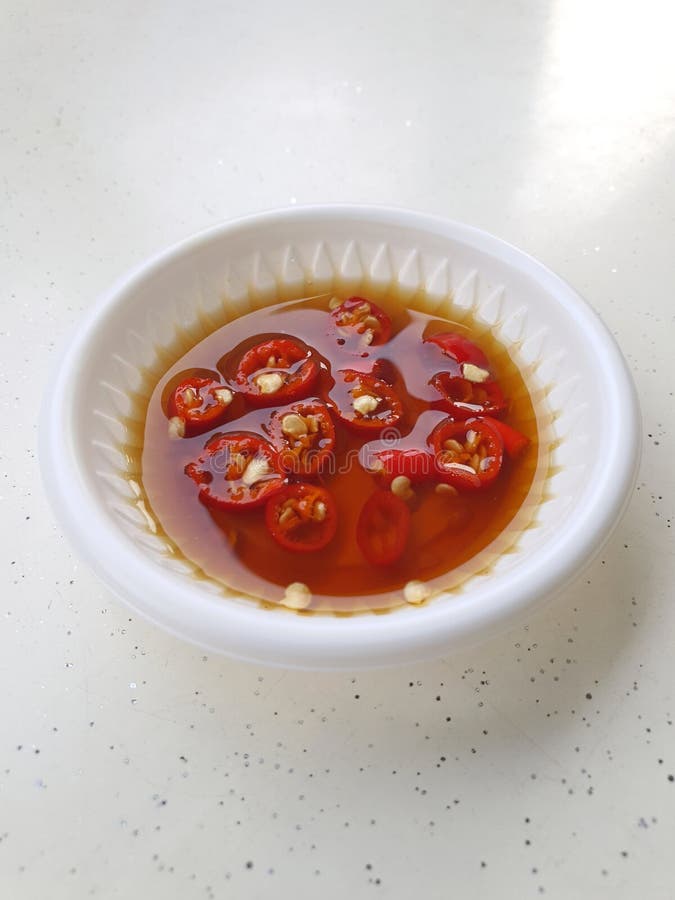 Cut Red Chilli Soy Sauce Stock Photos Free & RoyaltyFree Stock