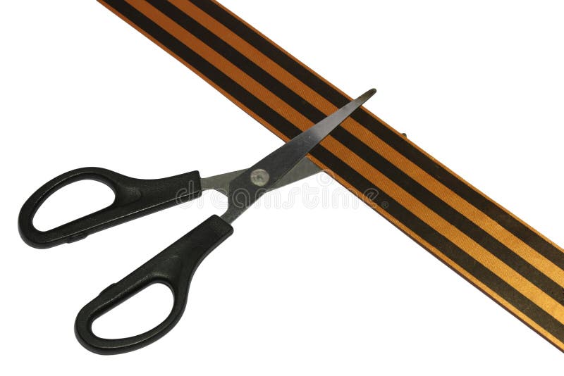 Cut tape stock photo. Image of white, bright, knife, black 7325718