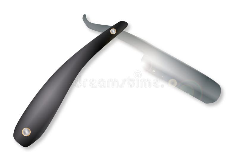 Cut throat razor stock vector. Illustration of outline 58495316