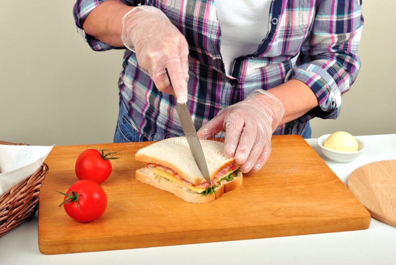 Cut Toast Bread with a Knife Stock Image Image of slice, fresh 16736681