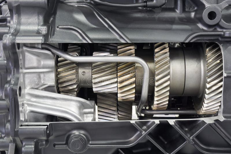 Cutaway Gearbox of the Truck Stock Photo Image of gear, transmission