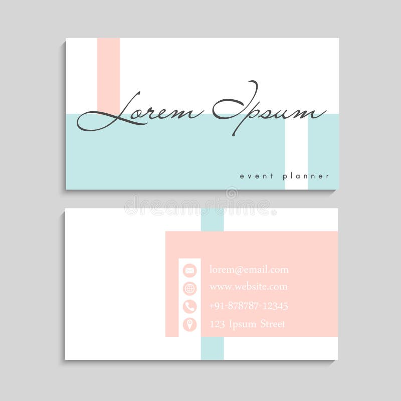 Cute Abstract Pattern Business Card Name Card Design Template