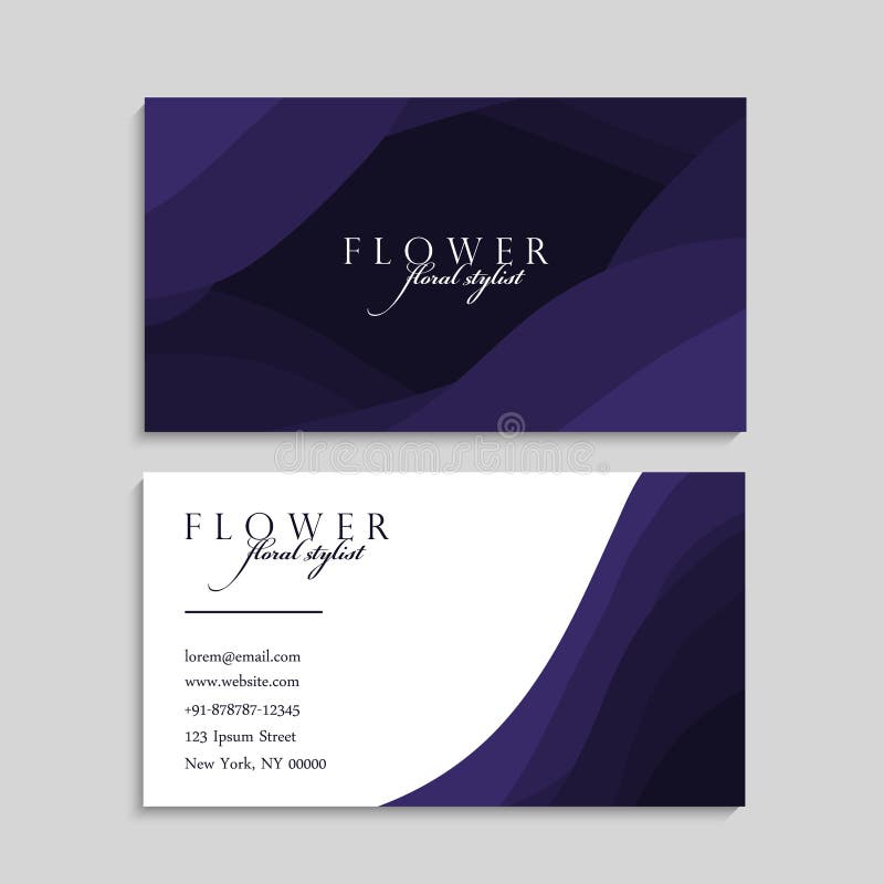 Cute Abstract Pattern Business Card Name Card Design Template Stock