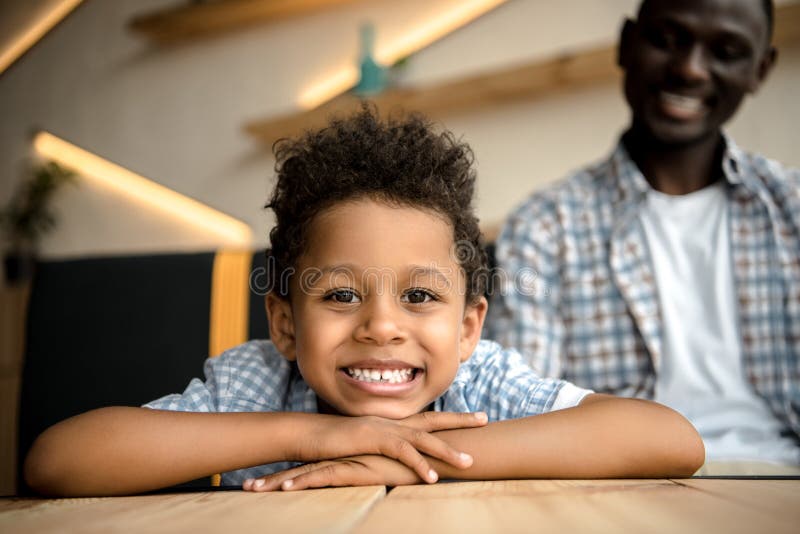 Happy African American Child Stock Photo Image Of Indoors People