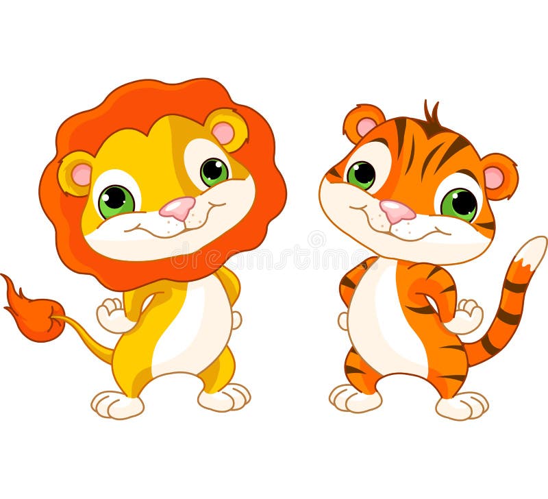 Cute animal characters stock vector. Illustration of fluffy - 34970739