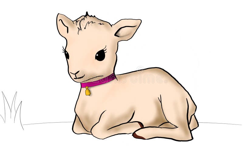 Cute animal goat stock illustration. Illustration of cute - 115780339