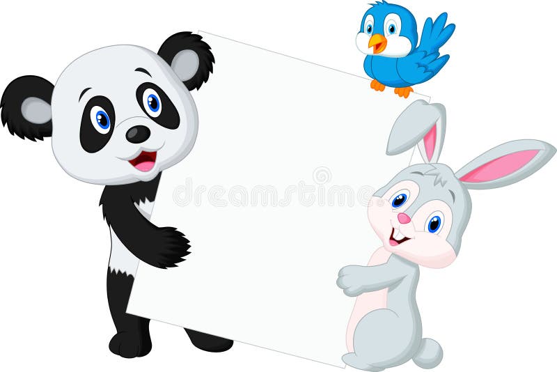 Panda cartoon character sign design 9341237 PNG