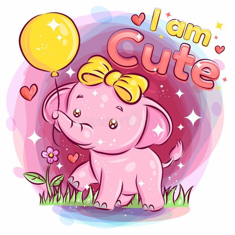 Cute Animal Name And Activity. Stock Illustration - Illustration of