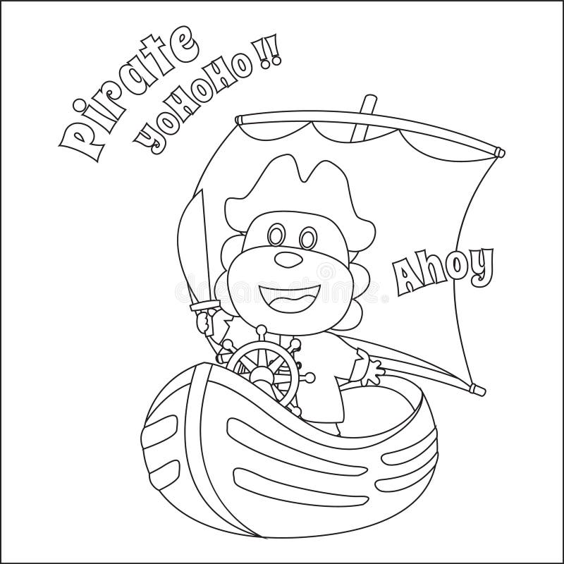 Pirate Coloring Books for Kids Ages 4-8: Ahoy Pirate Books for