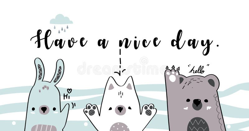 Cute Animals Cartoon Doodle Banner Background Wallpaper Stock Vector - Illustration of baby, hand: 199751364 Cute Animals Cartoon Doodle Banner Background Wallpaper Stock Vector - Illustration of baby, hand: 199751364
