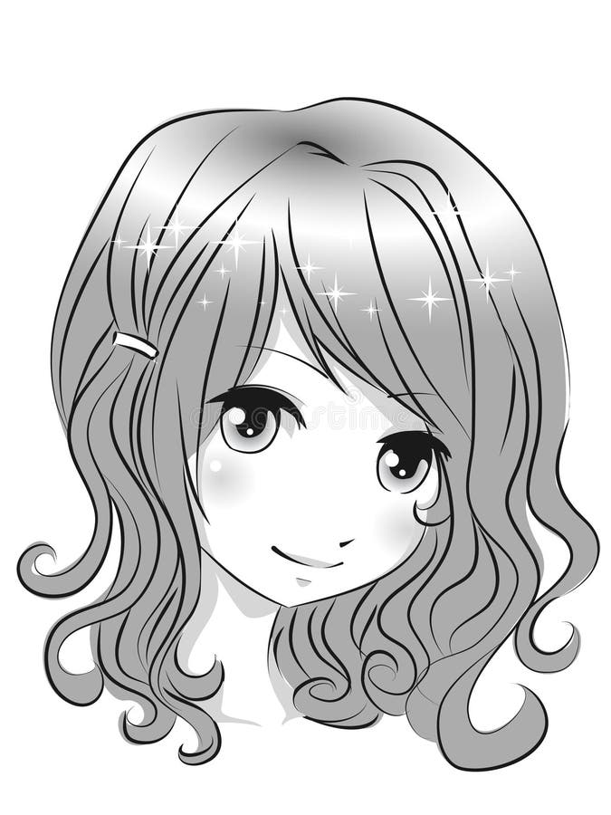 Easy Cute Anime Kawaii Girl Drawing HD Png Download  vhv
