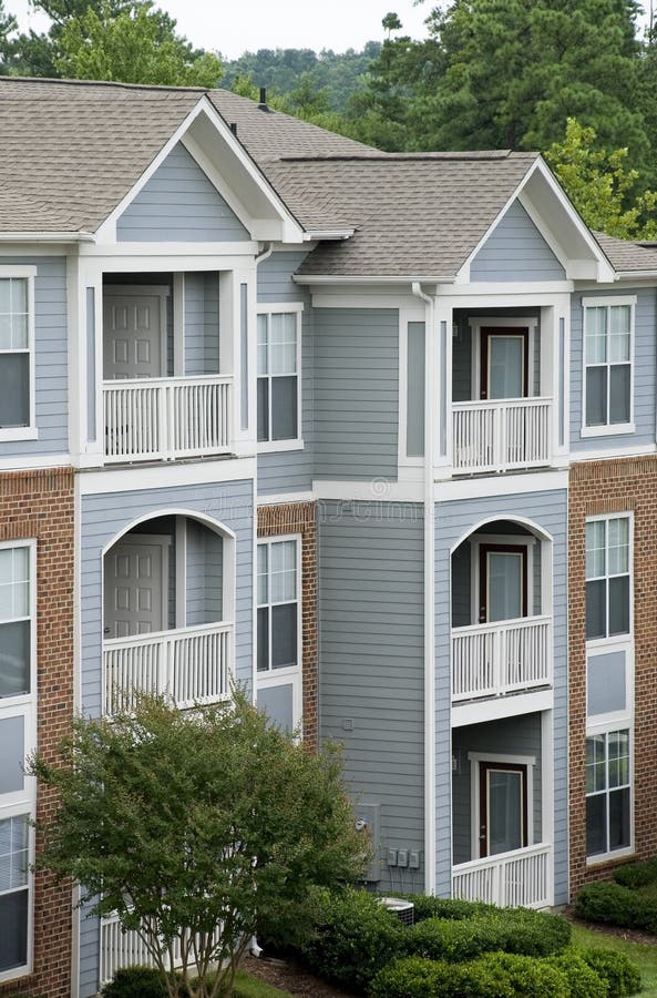 Cute Apartments stock image. Image of development, motorcycle 6438241