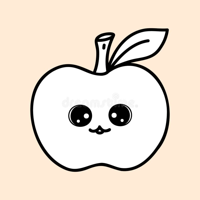 This is a illustration of Cute apple scribble drawn by a child Stock Vector  Image & Art - Alamy