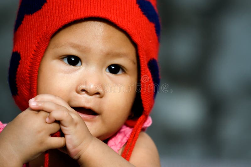 Cute asian baby girl