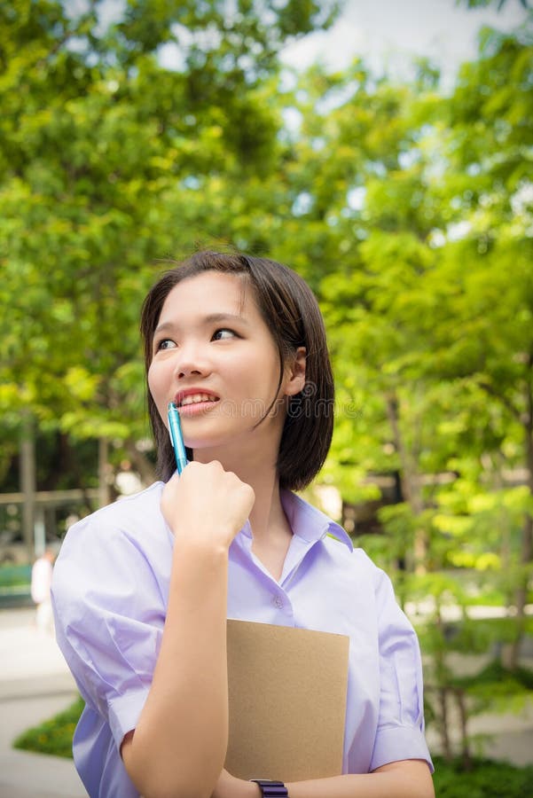 Cute Asian Thai High Schoolgirls Student With Short Hair Cute Asian Thai High Schoolgirls Student With Short Hair