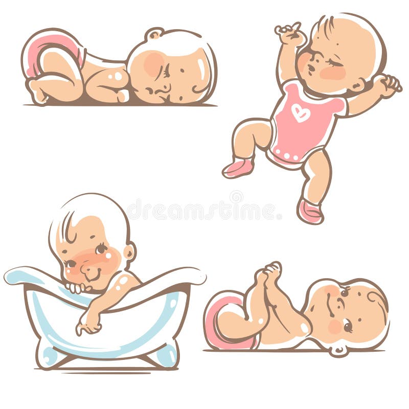 Image of cute babies activities