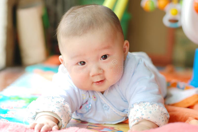 Cute baby stock image