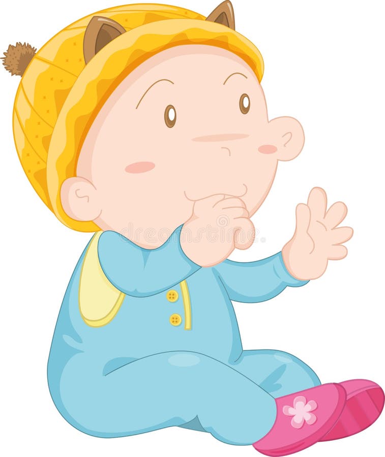 Cute baby stock vector. Illustration of cartoon, color - 9865503