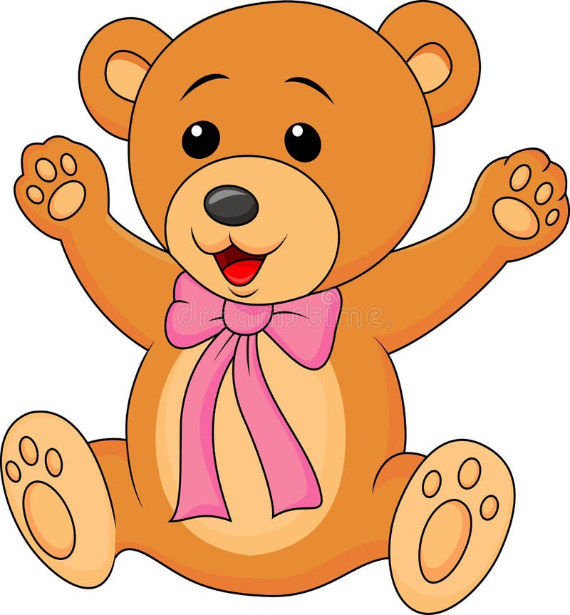 Download Cute baby bear cartoon stock vector. Illustration of drawn ...