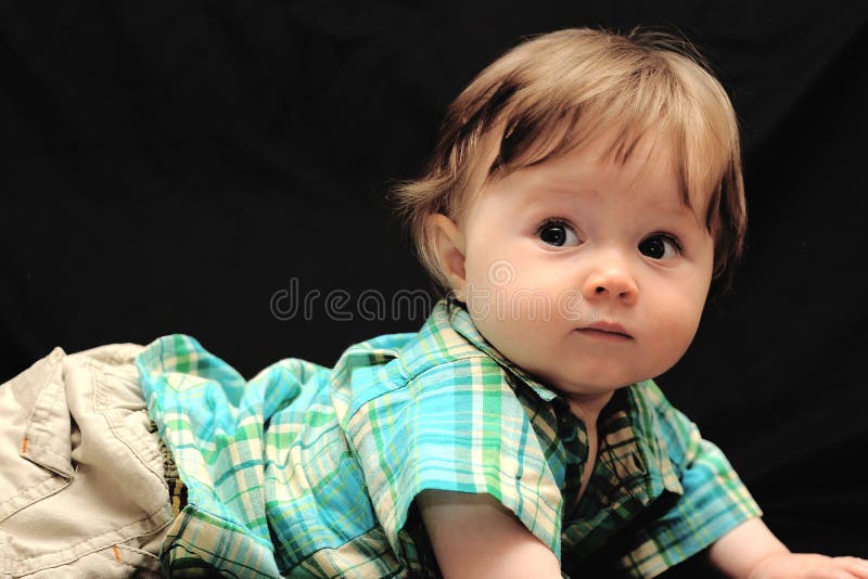 Cute baby boy stock images