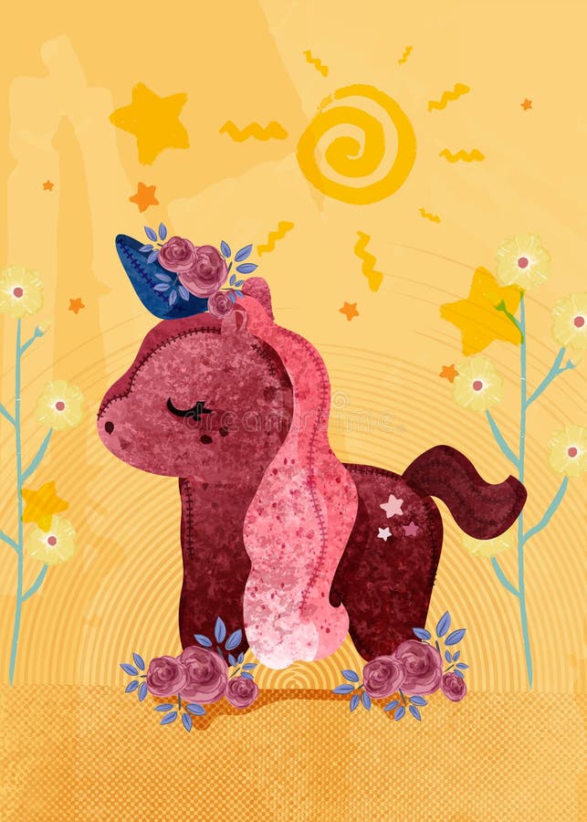 Cute baby Dinosaur hand drawn in illustration style vector illustration