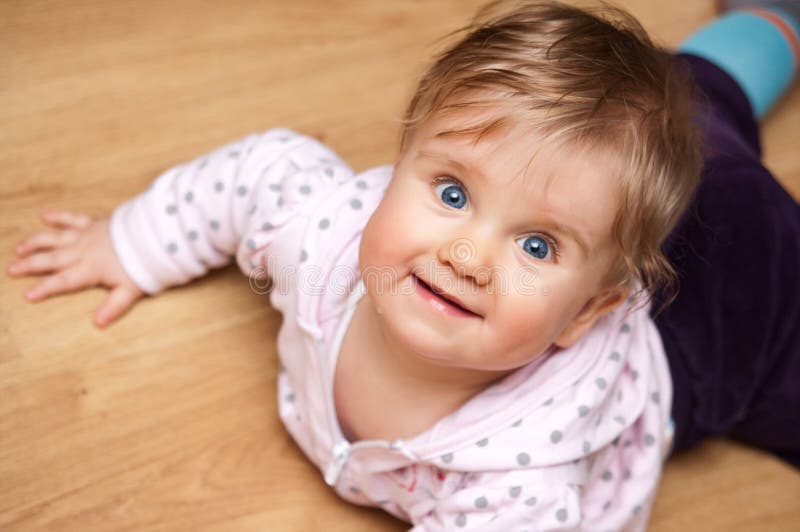 Cute baby girl stock photography