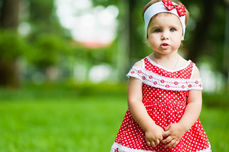 Cute baby-girl stock image
