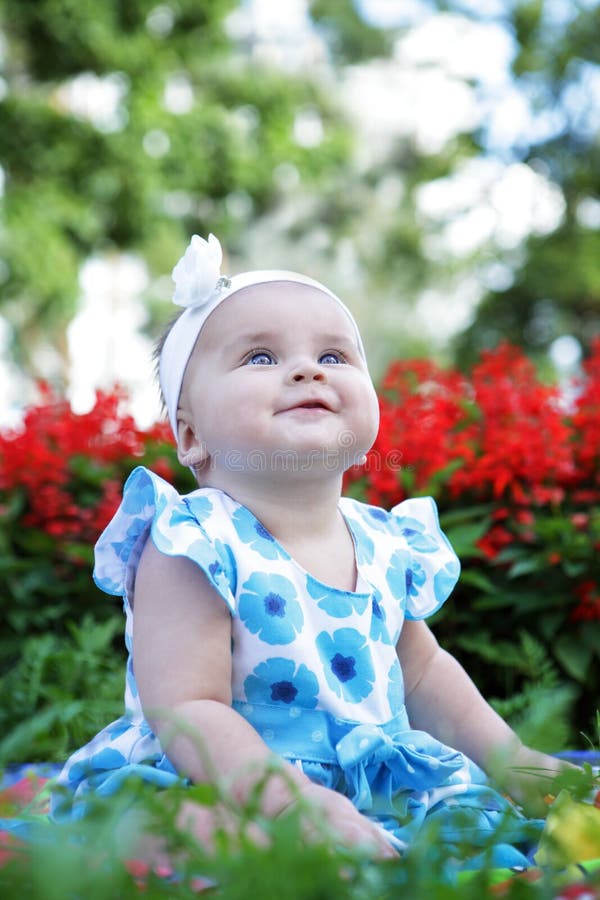 Cute baby-girl royalty free stock photo