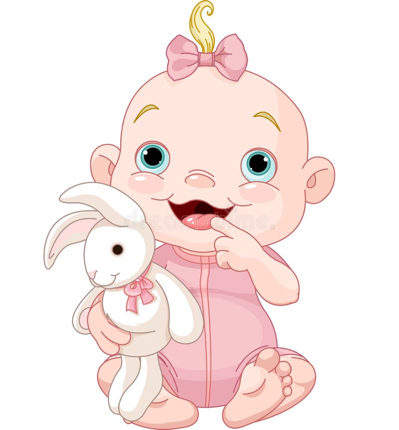 Download Cute baby girl stock vector. Illustration of artworks ...