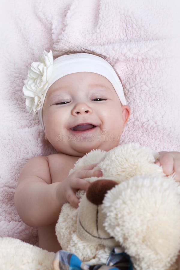 Cute baby girl stock photo Image of happiness care 49149542
