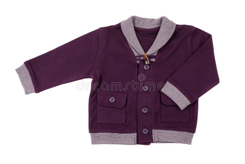 Cute baby jacket, isolated on white stock images Cute baby jacket, isolated on white stock images