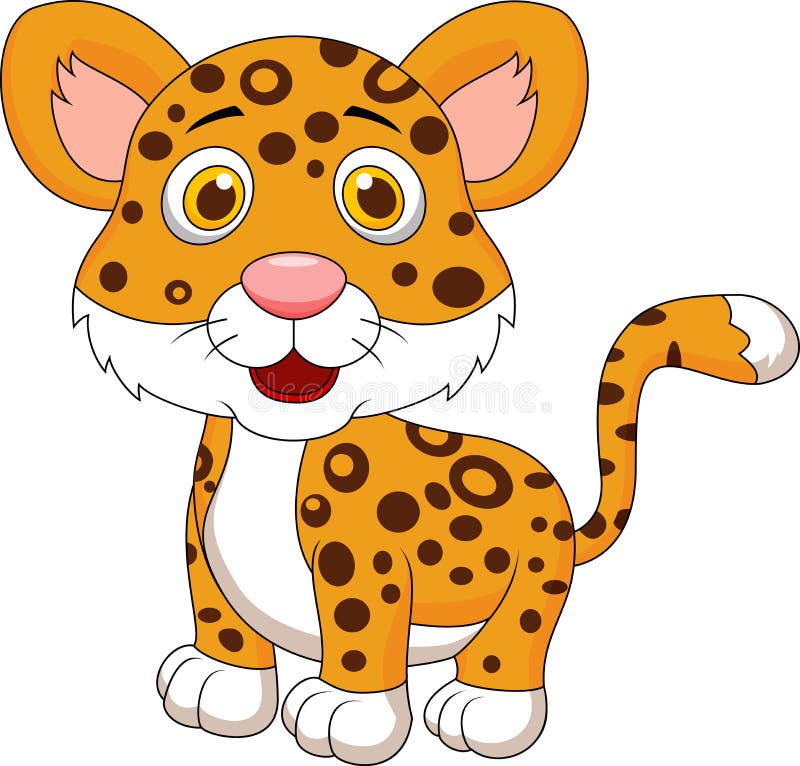 Cute baby jaguar cartoon stock illustration Cute baby jaguar cartoon stock illustration