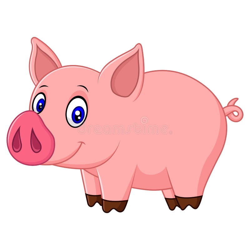 Download Cute baby pig cartoon stock vector. Illustration of ...