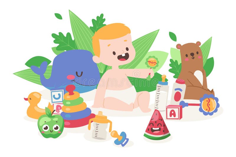 Cute Baby Playing with Toys, Little Boy Cartoon Character, Vector Illustration Stock Vector - Illustration of learning, cartoon: 173177183 Cute Baby Playing with Toys, Little Boy Cartoon Character, Vector Illustration Stock Vector - Illustration of learning, cartoon: 173177183