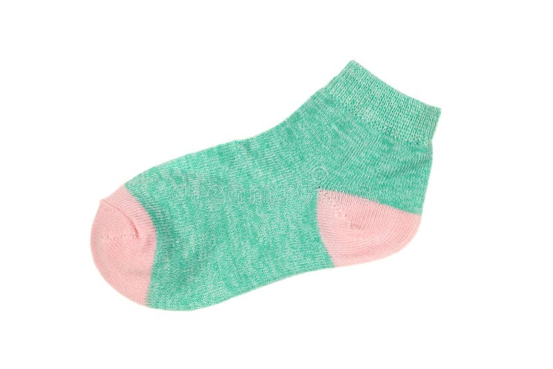 Cute Baby Sock Isolated on White Stock Photo Image of white, clothing 268450034