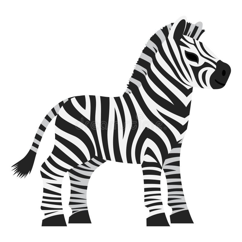 Cute Baby Zebra Animal Cartoon Kawaii Character Stock Vector - Illustration  of funny, skin: 189869436