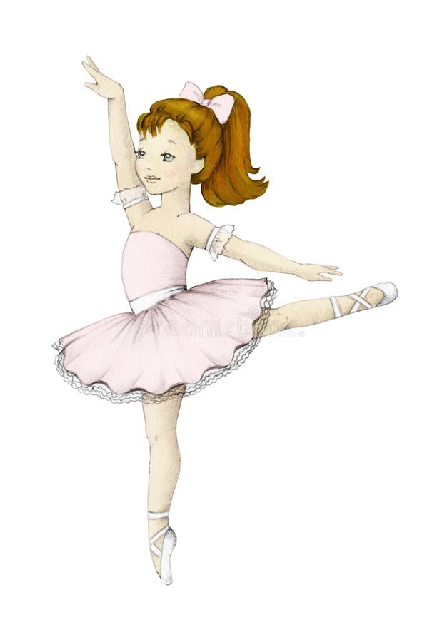 Cute Ballerina Girl Stock Illustration Illustration Of Girl 83009236