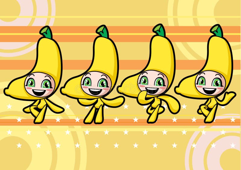 Cute Banana Girl Royalty Free Stock Photos Image 27616098