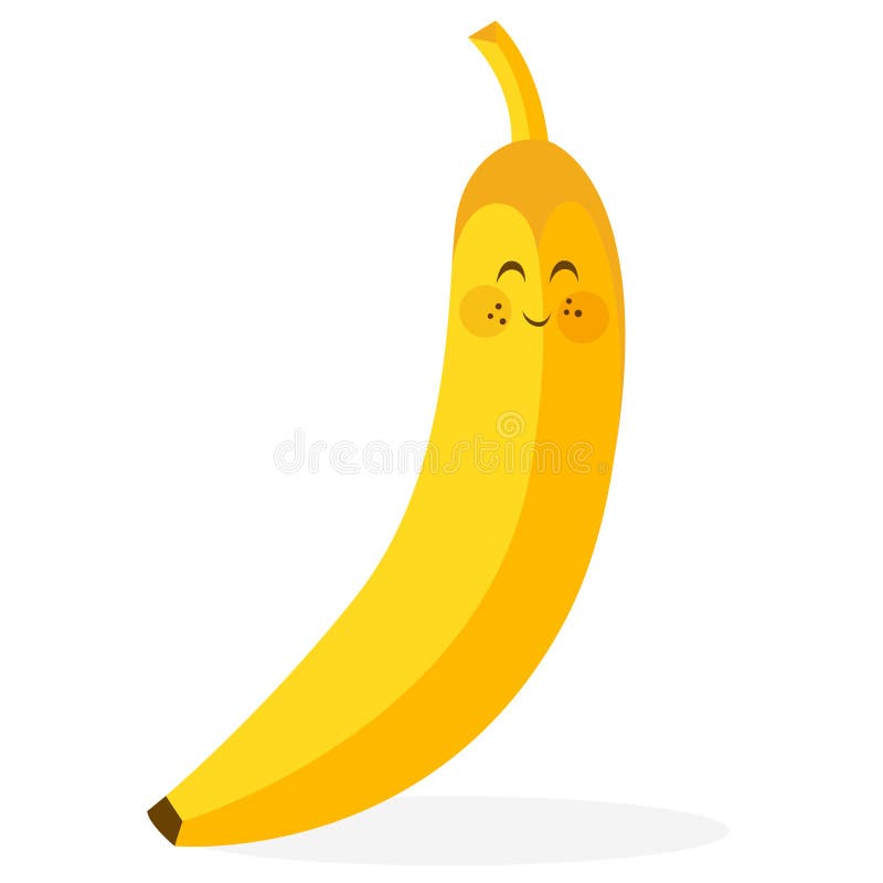 Cheerful Cartoon Banana Raising His Hand Stock Vector - Illustration of  color, grow: 48227026