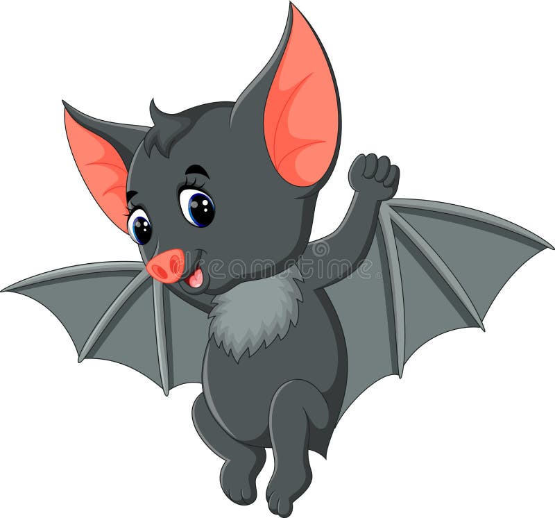 Cute Bat cartoon stock vector. Illustration of nature 74736072