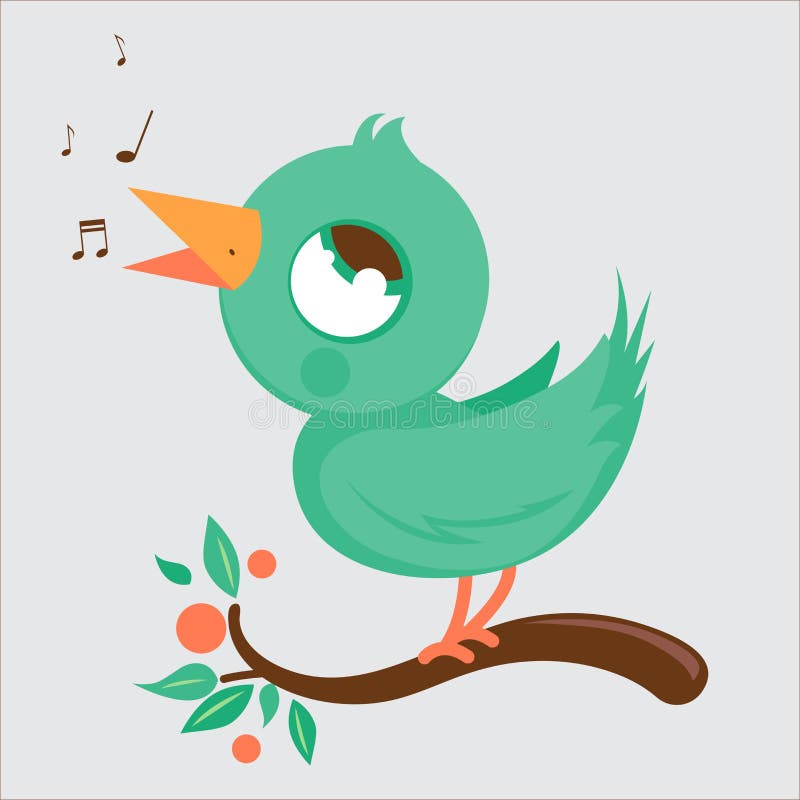 Bird Singing Stock Illustrations – 6,232 Bird Singing Stock