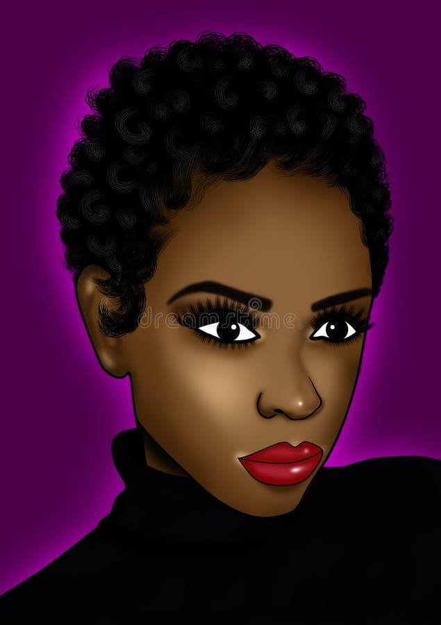 Cute Black Girl Cartoon Clipart Digital Illustration Stock Illustration -  Illustration of creation, black: 242402615