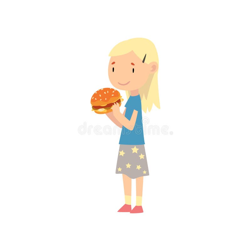 Premium Vector  Young schoolgirl enjoying her lunch break little pupil  girl character munching food savoring every bite creating cheerful moments  in the school cafeteria cartoon people vector illustration