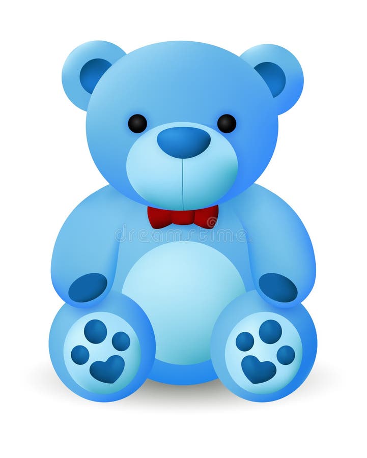 Cute Blue Bear Doll stock vector. Illustration of happy - 39100323 Cute Blue Bear Doll stock vector. Illustration of happy - 39100323