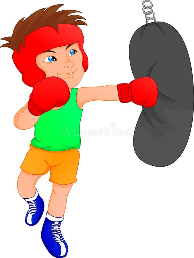 Cute boy boxer stock vector. Illustration of match, lifestyle 103468210