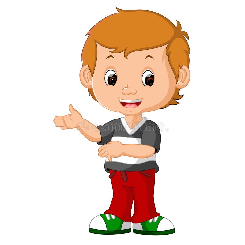 Cute boy cartoon stock vector. Illustration of smile - 90163697