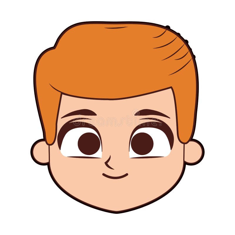Cute boy face cartoon stock vector. Illustration of schoolboy - 110656357